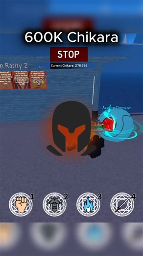 600K CHIKARA ANIME FIGHTING SIMULATOR ENDLESS #animefightingsimulator #short #roblox #challenge