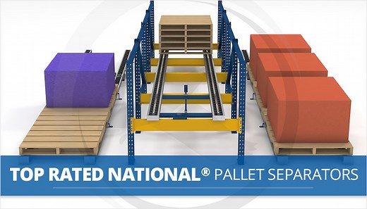 Pallet Separators for Pallet Flow - Faster, Safer Gravity Flow Rack