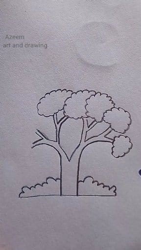 7.1K views · 73 reactions | Tree drawing with V letter #tree #drawing #best #art #draw #azeemartanddrawing #short  | Azeem art and drawing | Facebook