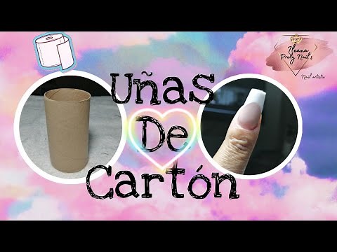 UÑAS POSTIZAS CON CARTÓN | False nails with cardboard