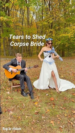Tears to Shed from Corpse Bride on electric violin and guitar #halloween #corpsebride #violin #music