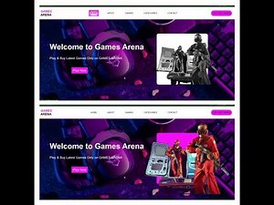 Create Gaming Website in HTML & CSS with Source Code || Step By Step Tutorial