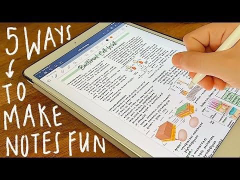 ✨5 Ways to Make Note-Taking Fun✨ Tips for Digital & Paper Notes