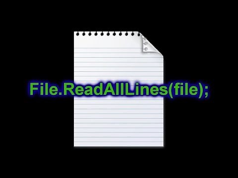 C# Ler Arquivo de Texto Linha por Linha com o File ReadAllLines