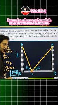 Some applications of trigonometry | class 10 maths exercise 9.1