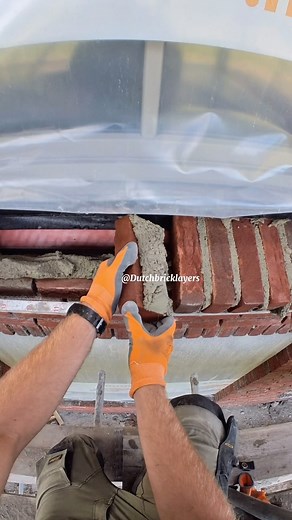 Bricklaying window bricks #asmr #construction #architecture #masonry #bouwen | Dutchbricklayers