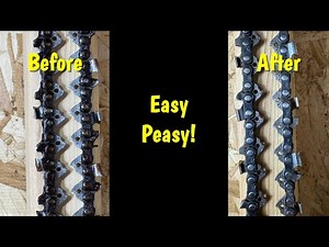 The EASIEST Way to Clean Your Chainsaw Chains
