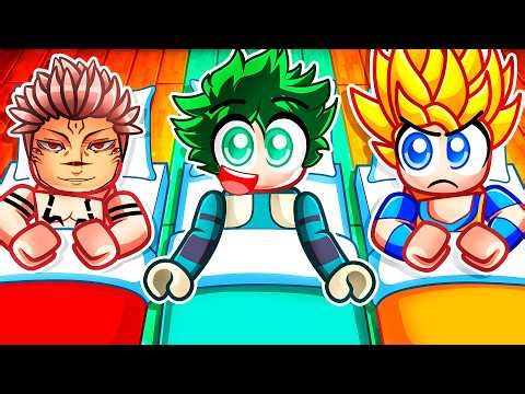 Having an ANIME SLEEP OVER in Roblox Strongest Battlegrounds!