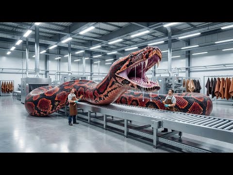 Inside Python Factory: Sumatran Short-Tailed Tanning Luxury Hides SST-65 (Full Process)