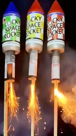 Fireworks / Lucky Space Rockets / Fireworks Phantum Live Rockets - Experiment #fireworks #shorts