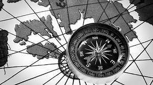 Compass, Orientation, Map. Free Stock Video
