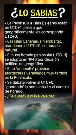 Solo 2 Zonas en España 'Ignoran' un Horario. ¿Cuáles?