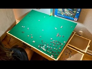 ALL4JIG 1500PCS Portable Puzzle Table with Legs, Adjustable Jigsaw Wooden Puzzle Board Review