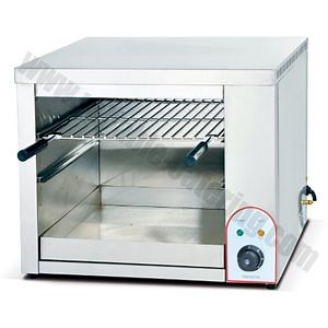 [Hot Item] Kitchen Salamander Commercial Grade 6-Burner LPG Infrared Salamander Grill with Adjustable Stainless Steel Grates for Restaurants/Seafood Processing Kitchen