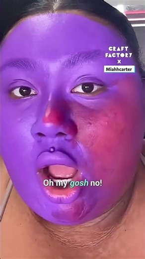 My skin care turned my face purple 😲
