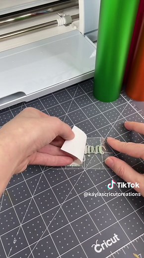 Here is a quick tutorial on how to apply vinyl to a mug with your Cricut machine. This is a great starter project if you just got a Cricut for Christmas! I have a full tutorial on YouTube if you would like to see the Cricut Design Space steps as well. Supplies used (you can find these in my LikeToKnowIt post) @Cricut machine (you can use any of the machines for this project). @target mug @TeckwrapCraft Metallic Satin Chrome Adhesive Vinyl Siser transfer tape @PYD Life Blanks Cup Cradle Rubbing a