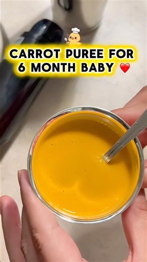 Carrot puree for 6+ month baby❤️