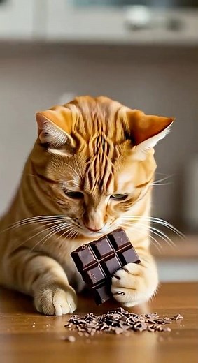 What happens if a cat eats chocolate? #cat