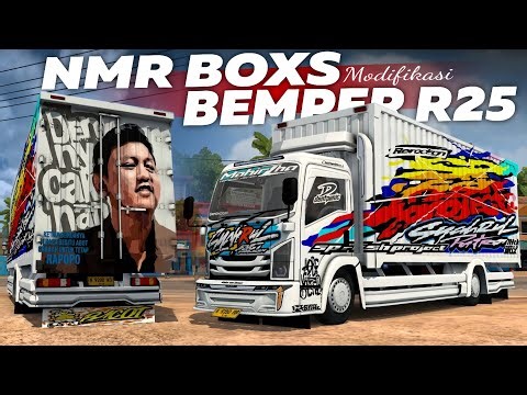 Share livery syahrul putra mod bussid/bussin terbaru isuzu nmr boxs modif bemper r25 skylander
