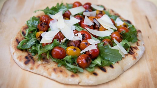 Have pizza for dessert with this blueberry flatbread