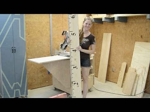 DIY Wood Burned Growth Chart Ruler