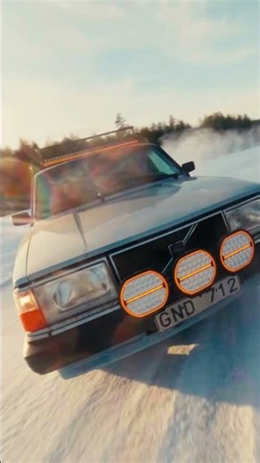 VOLVO 240 ICE DRIFTING - Check out the full montage! #drifting #icedrifting #volvo240