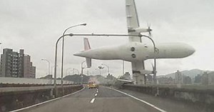 Chilling Dash Cam Footage Captures Taiwan Plane Crash