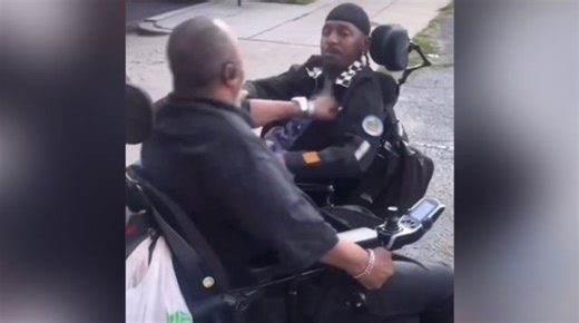 Handicap Fight: 2 Guys In Wheelchairs Throw Hands!