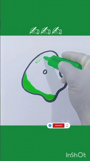 Drawing a Bubble Number 4 #drawingtutorial