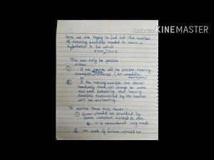 Probably approximately correct (PAC) Learning