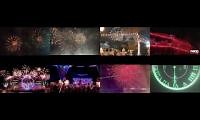 Mix of 8 videos from youtube : ALL HAPPY NEW YEAR COUNTDOWN 90