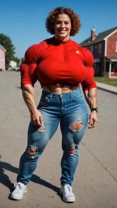 Most powerful ai female bodybuilder 💪 #femalebodybuilder #womenphysique #femalefitness | Women Physique