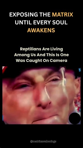Matrix on Instagram: "Some say it’s just a camera glitch. Others believe it’s proof of something far bigger. Here’s the truth: ✅ “Reptilian” sightings have been reported for decades across politics, media, and sports ✅ Sudden changes in eyes, skin, or features often appear in unedited footage ✅ Theories claim these beings hide in plain sight, blending seamlessly with humans ✅ Whether shapeshifting or advanced disguise, moments like this fuel the debate The lesson is clear: If you want to spot th