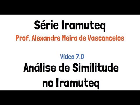 Iramuteq 7 Árvore de Similitude