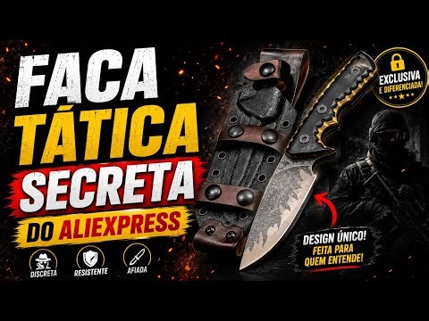 🔴 Secret Tactical Knife from Aliexpress, Robust Full Tang Survival Knife, Brutal Bushcraft Knife