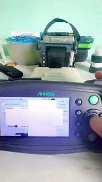 Configuração do OTDR 9090a da ANRITSU. #fibraoptica #telecomunicações #telecom