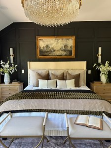 Simple simply isn’t my style. Comment “SHOP” for all the affordable luxury products in my home!✨ #moodyinteriors #darkinteriors #interiordesigninspo #luxuryinteriors #homedesigninspo | Alexandra Levy Interiors LLC