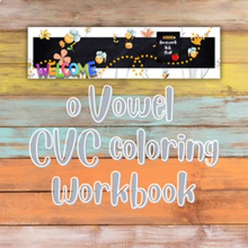 CVC Word o Vowel Coloring Book