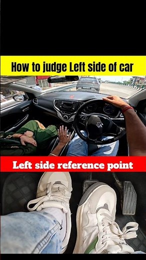 How to judge Left side of car | reference point #shorts #driving #drivinglessons