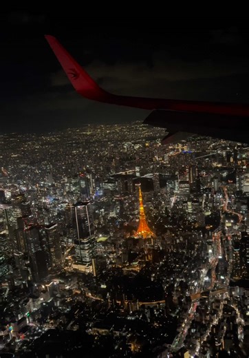 Stunning Aerial View of Tokyo's Night Lights