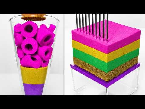 Very Satisfying and Relaxing 365 Kinetic Sand ASMR