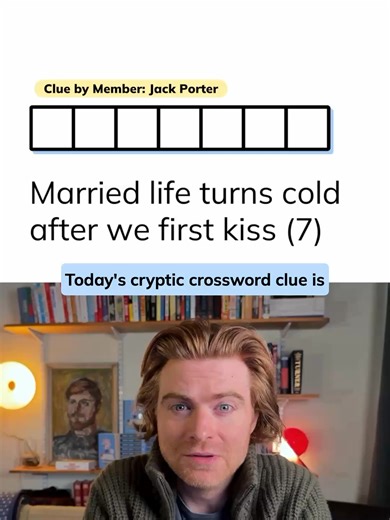 Solve Minute Cryptic Clue 552: Married Life Puzzle