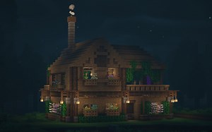 【Minecraft建筑教程】超温馨的生存多人小屋