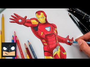 How To Draw Iron Man MK 85 | Draw & Color Tutorial - Videos For Kids