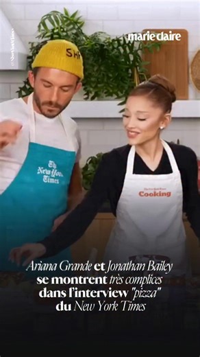 Jonathan Bailey et Ariana Grande pourraient-ils devenir notre nouveau duo préféré ? OUI ! Pendant leur interview “Pizza” pour le New York Times, les deux stars ont partagé un vrai moment de complicité, entre éclats de rire et regards échangés, un instant qui a immédiatement fait réagir les fans ! Crédit : New York Times | Marie Claire France