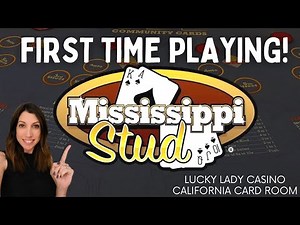 🔲 Mississippi Stud - It's My First Time! #poker #cardroom #cardgame