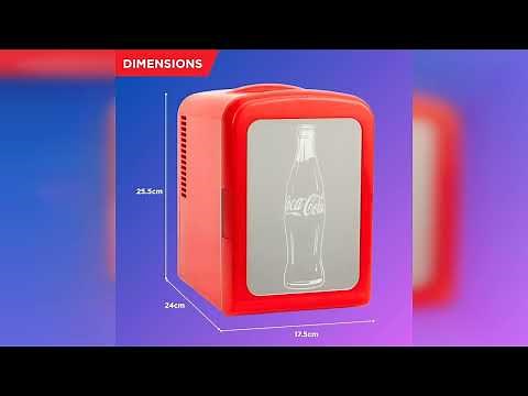 Review: Coca-Cola 4L / 6-Can Mini Fridge with Multi-Color LED Light – Portable Thermoelectric ...