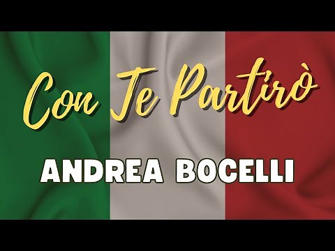Andrea Bocelli - Con Te Partirò (Com legenda em italiano e português BR)