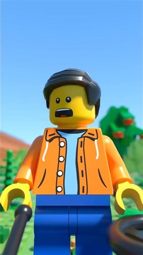 LEGO Train FIRE TRAP Ride Fail #shorts