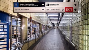 You can walk underground from the Gallery to the Comcast Center. Here's how to do it.